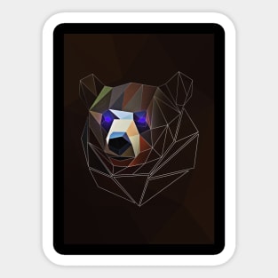 Low Poly Bear's Majesty Sticker